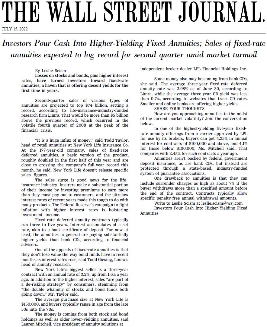 Image WALL STREET JOURNAL 10-26-2023 - Blue Star Consulting